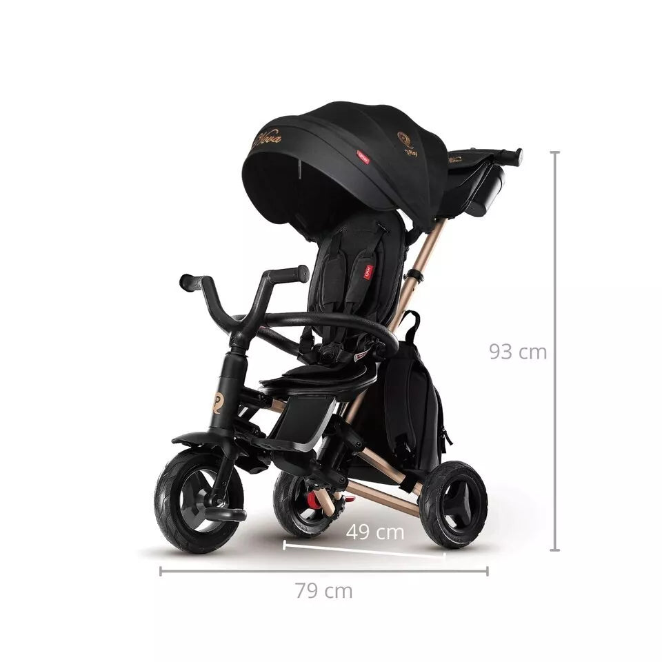 Triratukas sulankstomas  QPlay  NOVA+Rubber GOLD