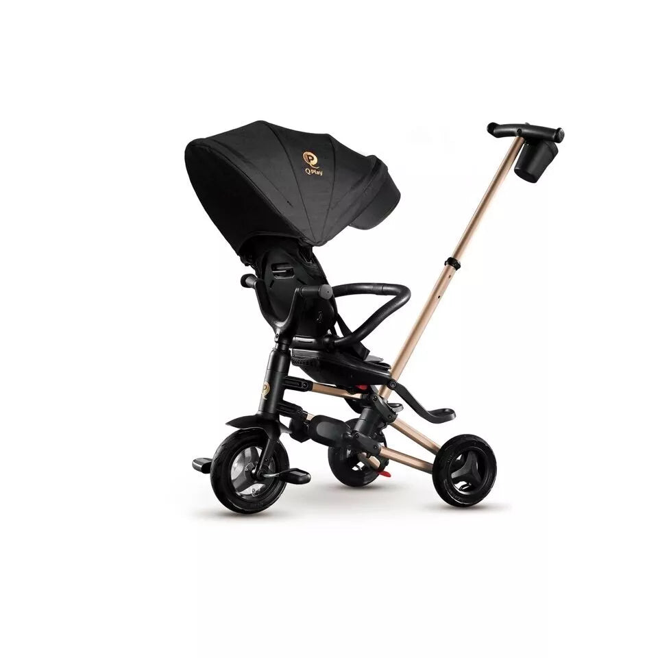 Triratukas sulankstomas  QPlay  NOVA+Rubber GOLD