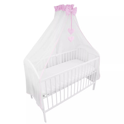 Užuolaidėlė-baldakimas lovytei Ankras L.Pink