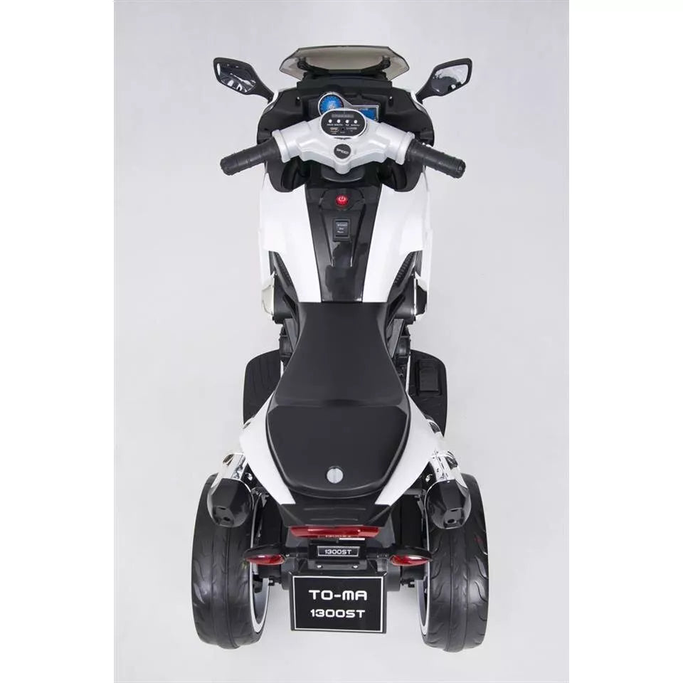 Vaikiškas elektrinis motociklas 01200ST-6V, White