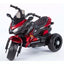 Vaikiškas elektrinis motociklas T1500-12V-EVA -Lakuotas, Red