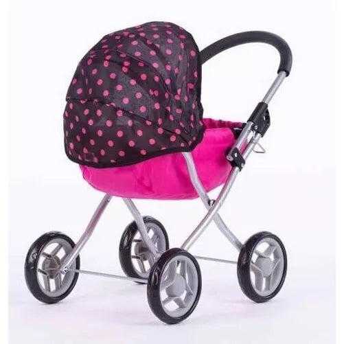 Vežimėlis lėlei SUSIE Pink Dots