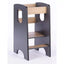 Virtuvės bokštelis vaikams Drewex KITCHEN HELPER Graphite/Oak