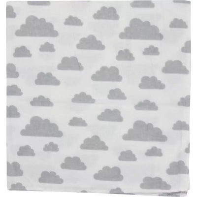 Vystyklų rinkinys Koala Baby FLANNEL PRINT GREY 3vnt