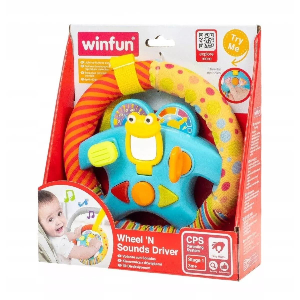 Žaislas pakabukas lavinamasis Wunfun Wheel 'N Sounds Driver