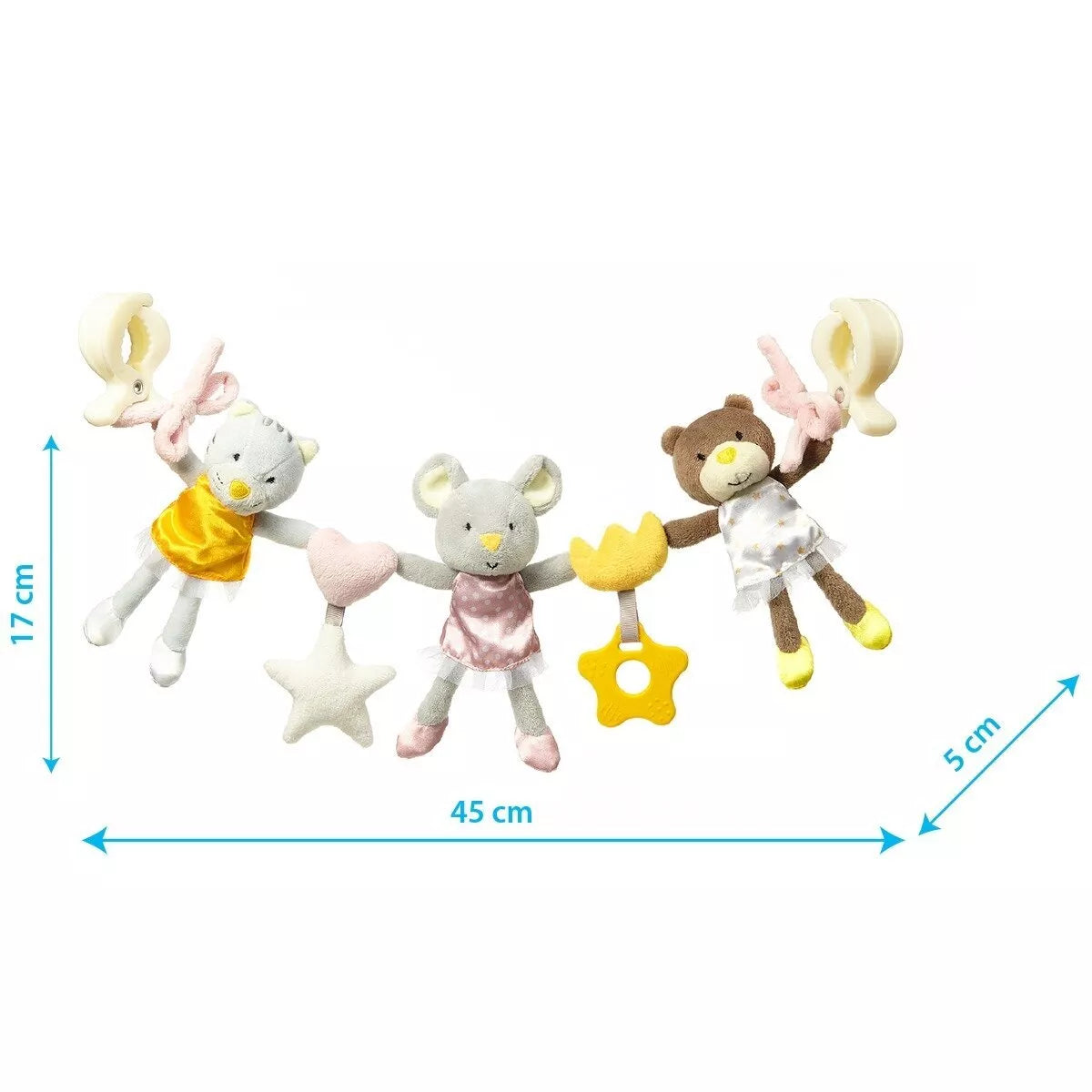 Žaislas prie vežimėlio pakabinamas BabyOno BALLERINAS, 1441