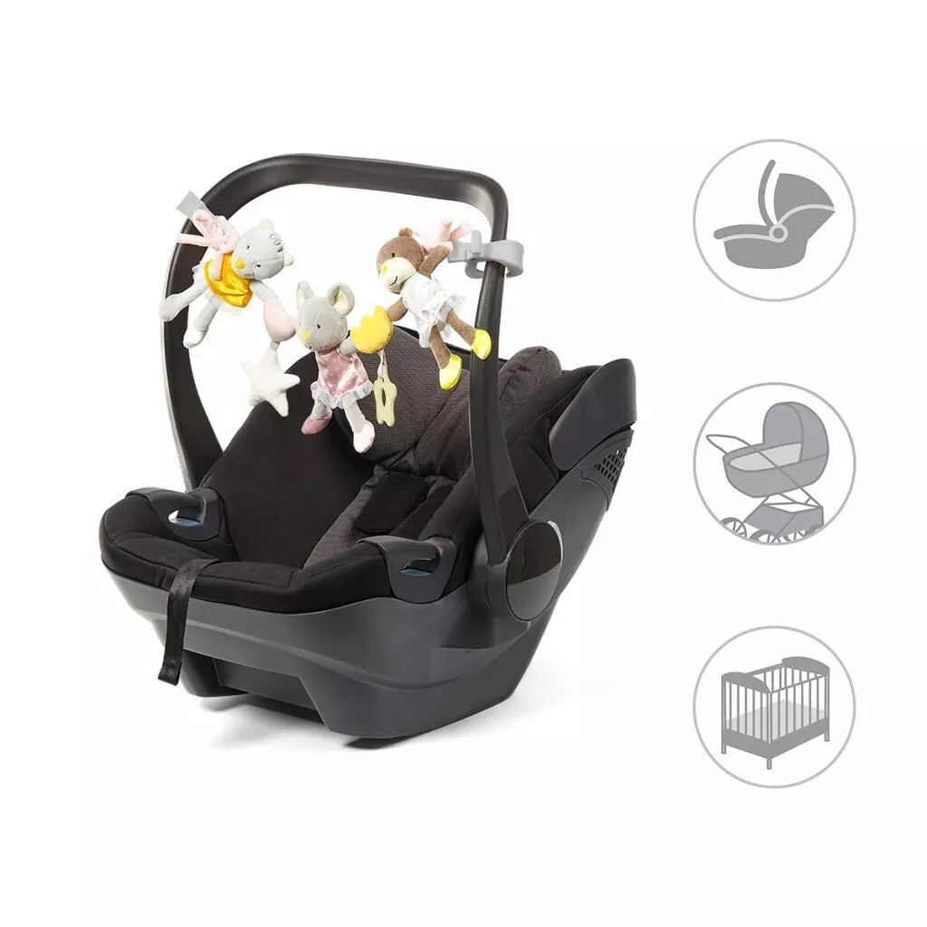 Žaislas prie vežimėlio pakabinamas BabyOno BALLERINAS, 1441